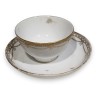 Bol et sous-tasse en porcelaine de Nyon