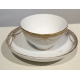 Bol et sous-tasse en porcelaine de Nyon