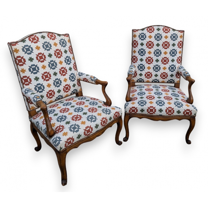 Paire de fauteuils style Régence modèle Brunschwig