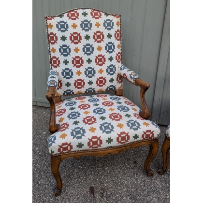 Paire de fauteuils style Régence modèle Brunschwig