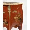 Commode style Louis XV chinoise rouge