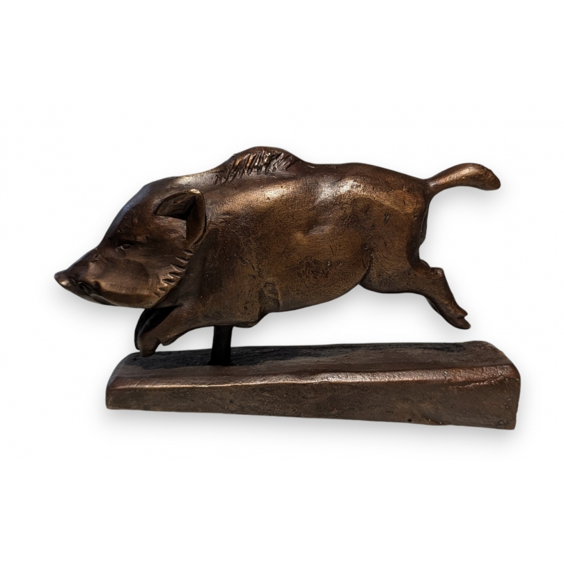 Bronze \"Sanglier courant\" par GICÉ