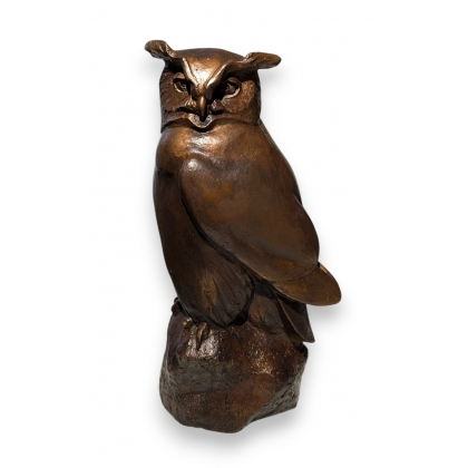 Bronze \"Hibou grand-duc\" par GICÉ