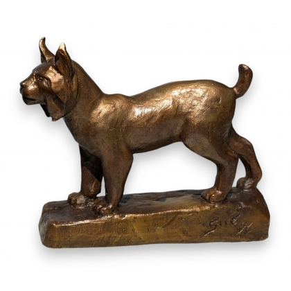 Bronze \"Lynx d\'Europe\" signé GICÉ 96