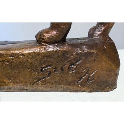 Bronze \"Lynx d\'Europe\" signé GICÉ 96