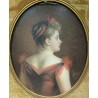 Pastel "Portrait" signé J. CHOISY 1891