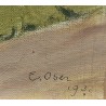 Tableau \"Platebande\" signé E. OSER 1931