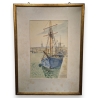 Aquarelle "St-Malo" signée Edmond BOITEL