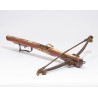 Hunting crossbow made of cherry wood and bone
