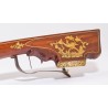 Hunting crossbow made of cherry wood and bone