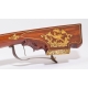 Arbalète de chasse en merisier et os