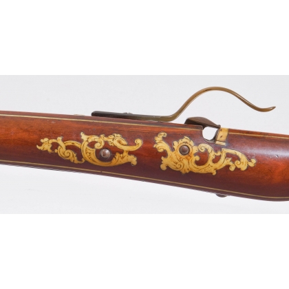 Hunting crossbow made of cherry wood and bone