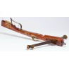 Hunting crossbow made of cherry wood and bone