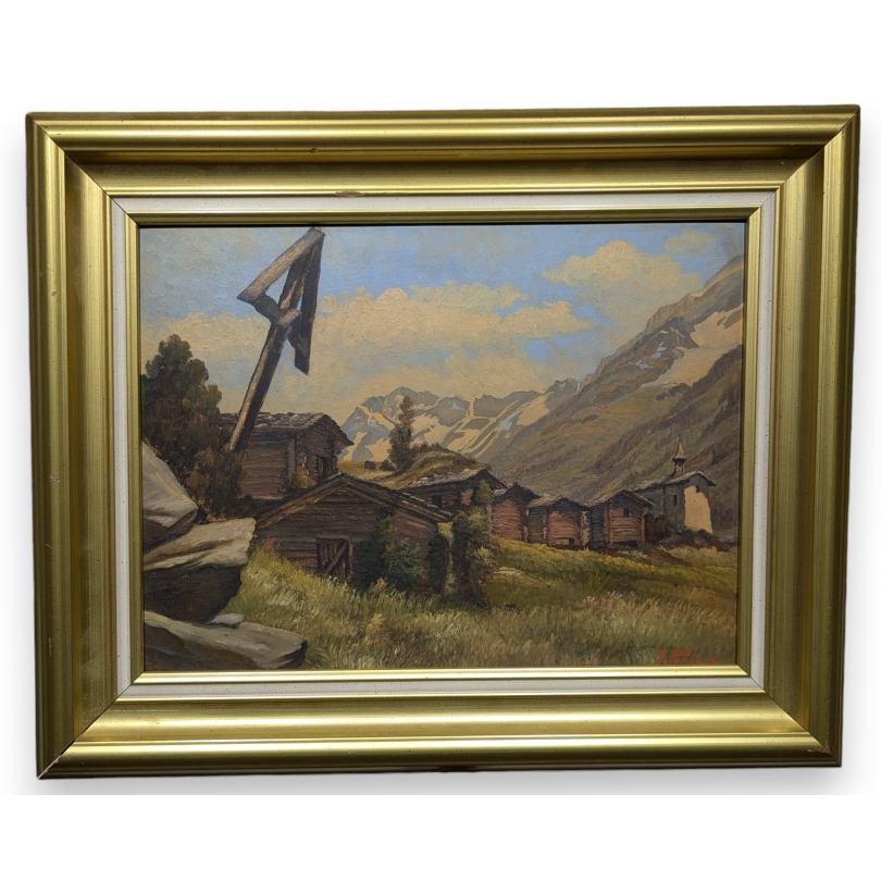 Tableau \"Eisten\" signé A. PONCI 27