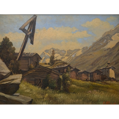 Tableau \"Eisten\" signé A. PONCI 27