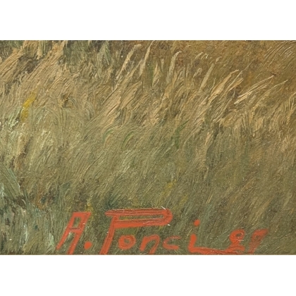 Tableau \"Eisten\" signé A. PONCI 27