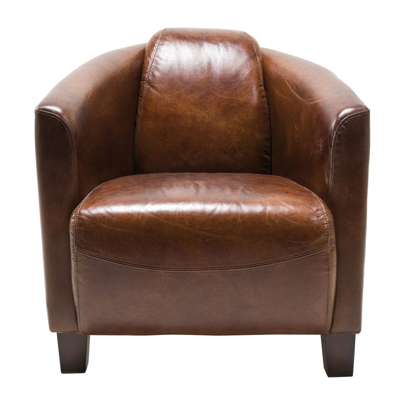 Brown Cigar club armchair