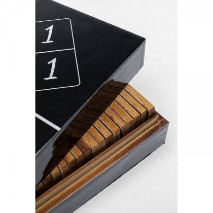 Set of black dominoes