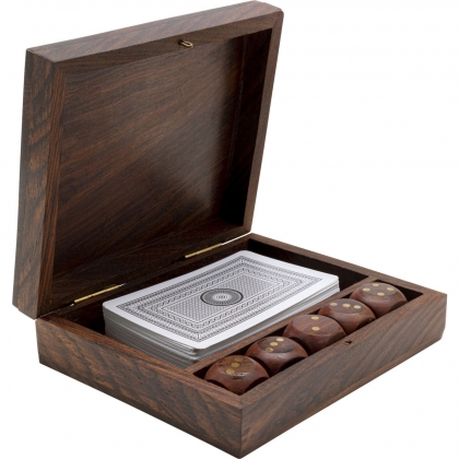Card and dice game set