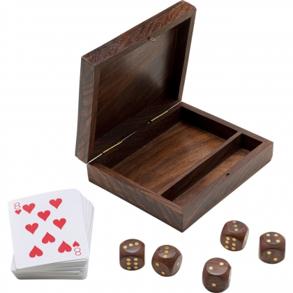 Card and dice game set