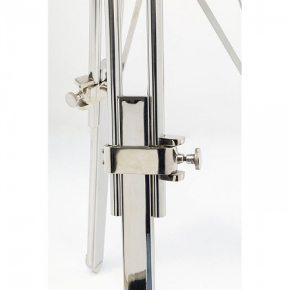 Decorative chrome-plated metal telescope