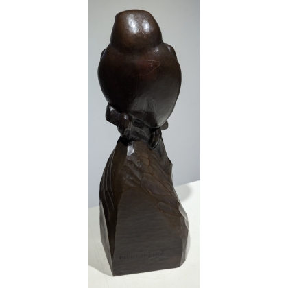 Bronze \"Faucon Hobereau\" signé Robert HAINARD