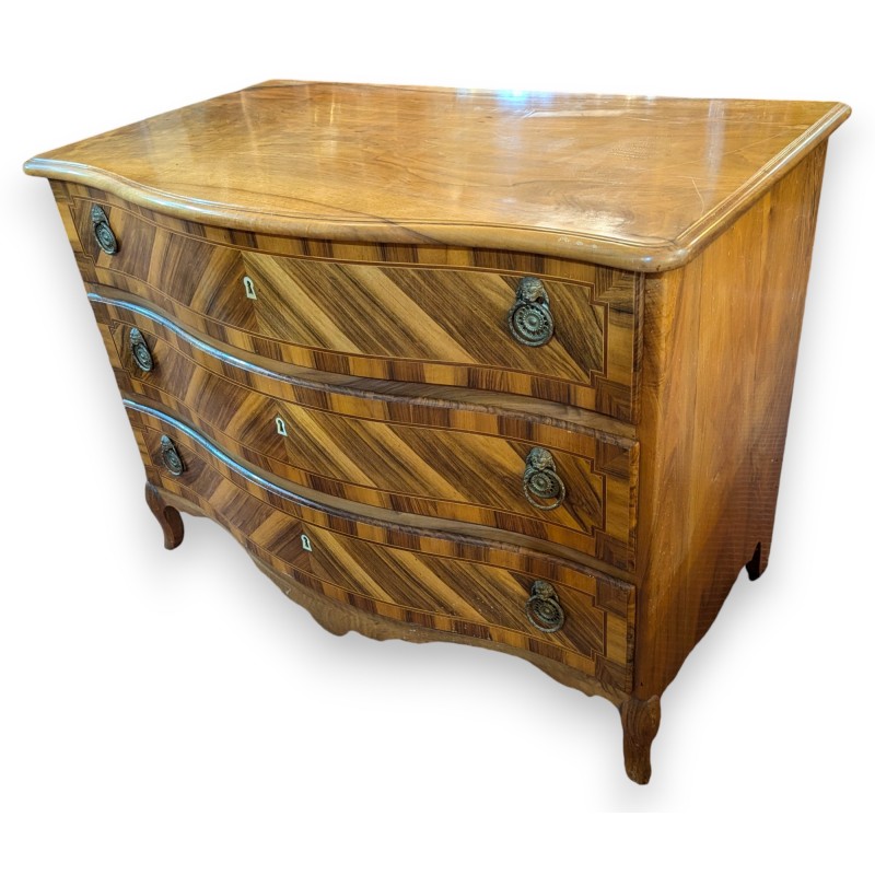 Cómoda de estilo Luis XV de Vaud con 3 cajones. En  Moinat SA  - Antigüedades y decoración