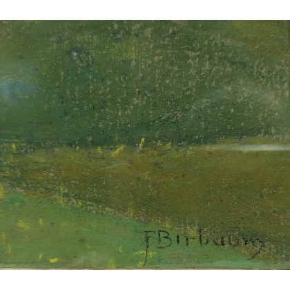 Pastel "Lac Léman" signé F. BIRBAUM