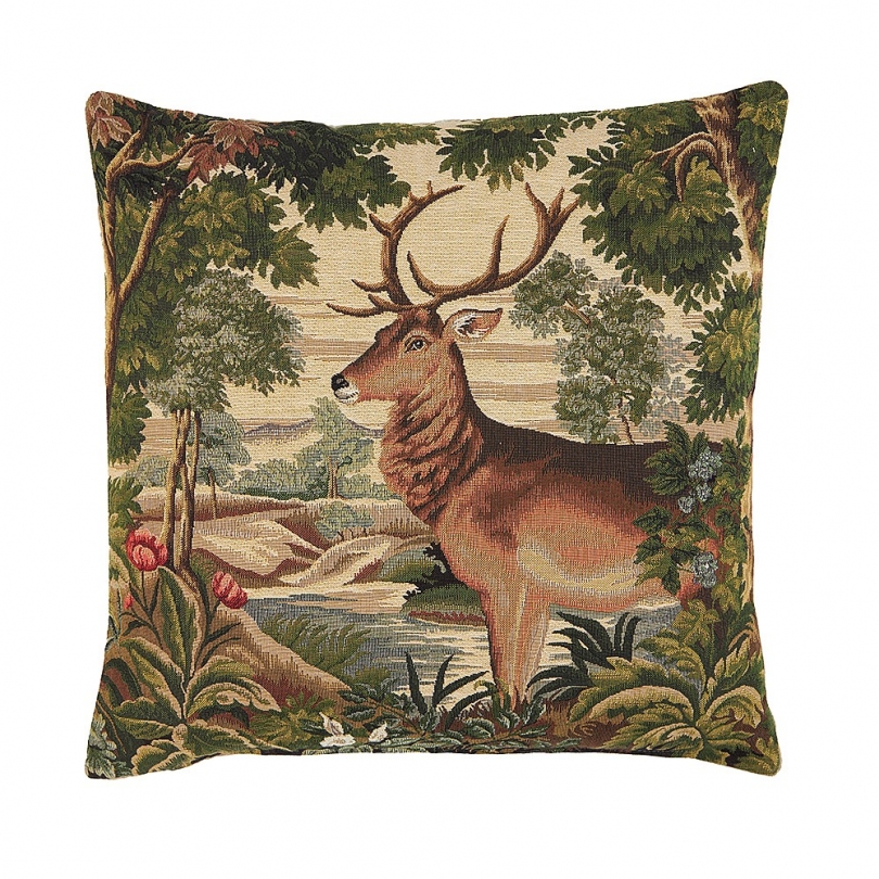'Deer in the Forest' cushion