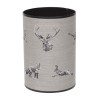 Corbeille à papier ronde en tapisserie \"Chasse\"
