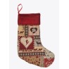 Bas de Noël en tissus \"Patchwork\"