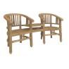 Banc de jardin double \"Betawi\" enfant en teck