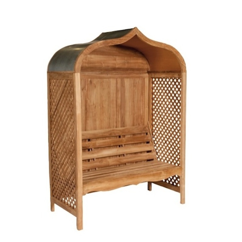 Banc de jardin \"Betawi\" avec toit
