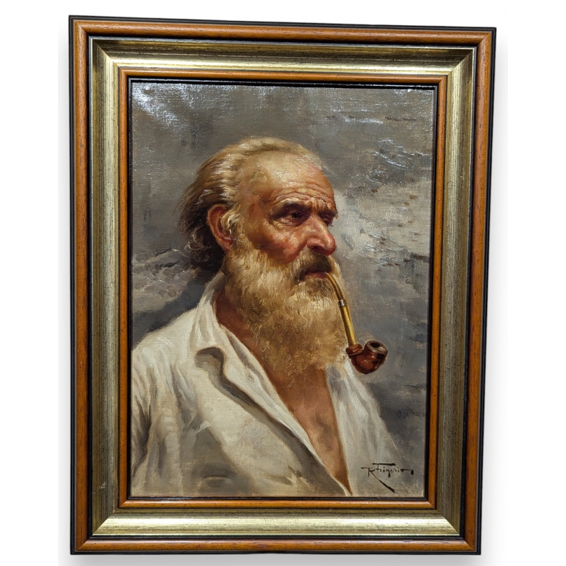 Paintings | Oil on canvas painting ‘Portrait of a Man’ – Moinat SA – Antiques and Decor