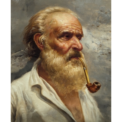 Paintings | Oil on canvas painting ‘Portrait of a Man’ – Moinat SA – Antiques and Decor
