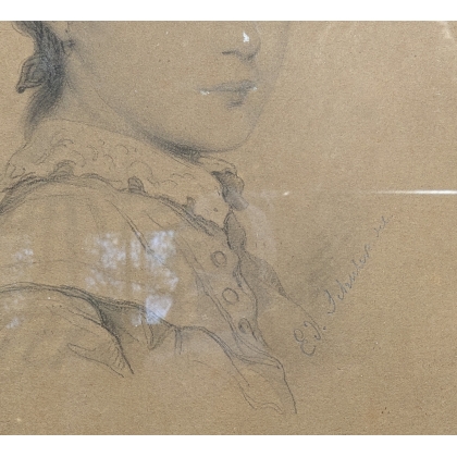 Dessin "Portrait" signé Ed SCHULER