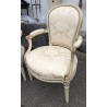 Paire de fauteuils Louis XVI dossier fer à cheval