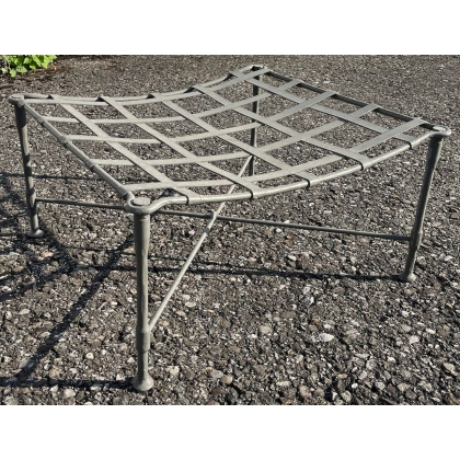Ensemble de jardin en fer forgé gris