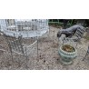 Ensemble de jardin en fer forgé gris