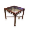  Paire de tables bouts de canapé en fer rouge sur  Moinat SA  - Antiquités décoration