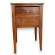 Table de chevet Directoire à 2 tiroirs