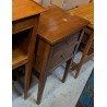 Directoire-style bedside table with 2 drawers