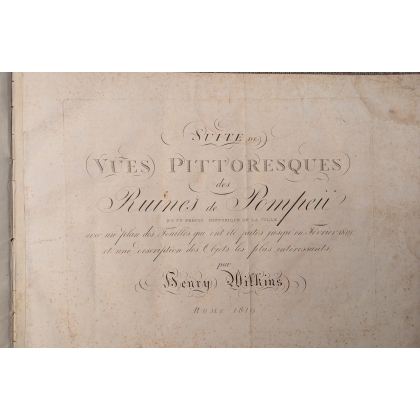 Livre \"Ruines de Pompeii\" par Wilkins