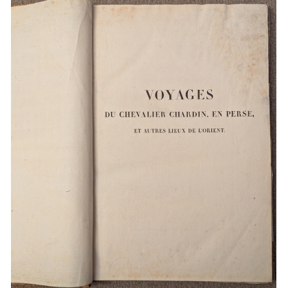 Livre \"Voyages du Chevalier Chardin\" par LANGLÈS