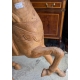 Cheval en bois sculpté brut