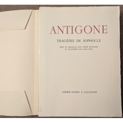 Livre \"Antigone\" par Sophocle