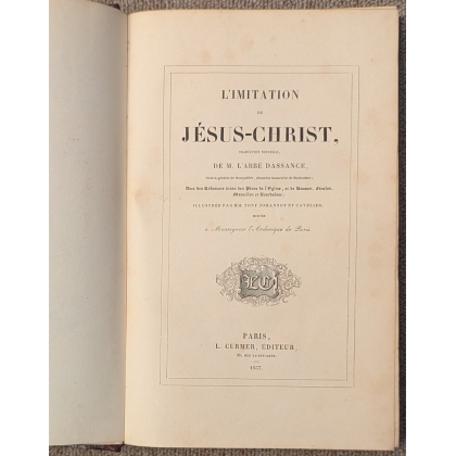 Livre \"Imitation de Jésus-Christ\" par Dassance