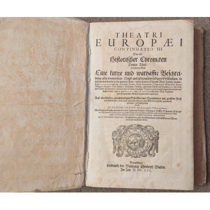 Livre \"Theatri Europaei continuatio III\"