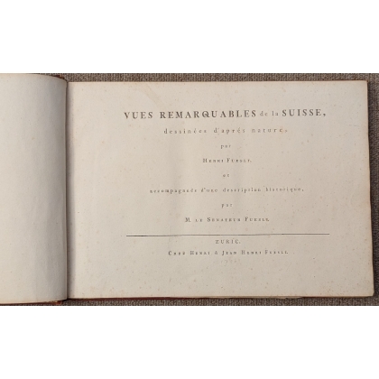 Livre \"Vues remarquables de la Suisse\"