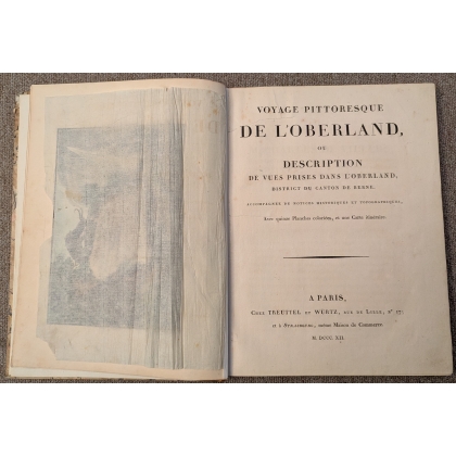 Livre \"Voyage pittoresque dans l\'Oberland\"